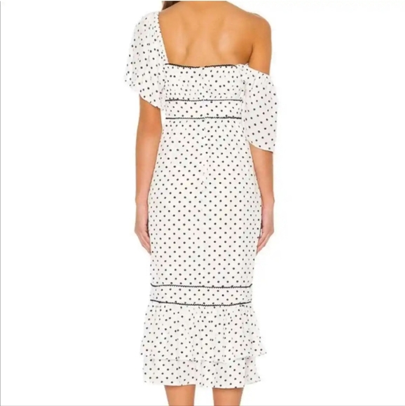 Revolve Alba Lovers and Friends polkadot white dress S - Picture 3 of 8